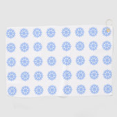 Snowflake Light Winter Pattern Golfhanddoek (Horizontaal)