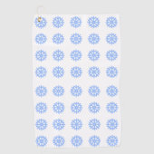 Snowflake Light Winter Pattern Golfhanddoek (Voorkant)