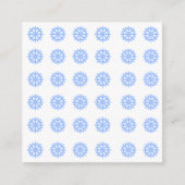 Snowflake Light Winter Pattern Informatiekaartje (Voorkant)