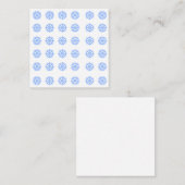 Snowflake Light Winter Pattern Informatiekaartje (Voorkant / Achterkant)