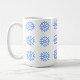 Snowflake Light Winter Pattern Koffiemok