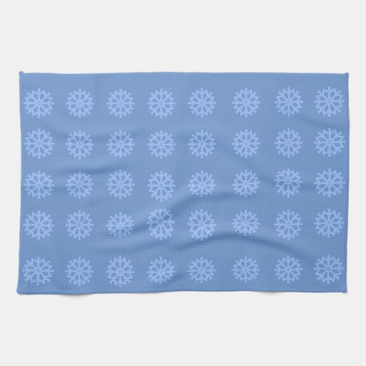 Snowflake Light Winter Pattern Theedoek (Horizontaal)