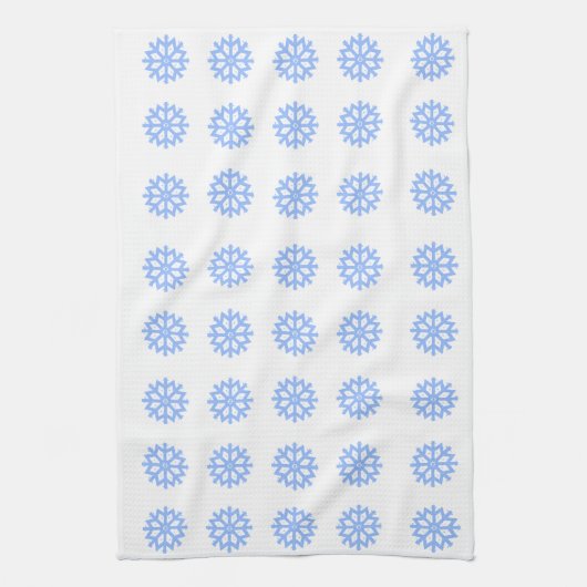 Snowflake Light Winter Pattern Theedoek (Verticaal)