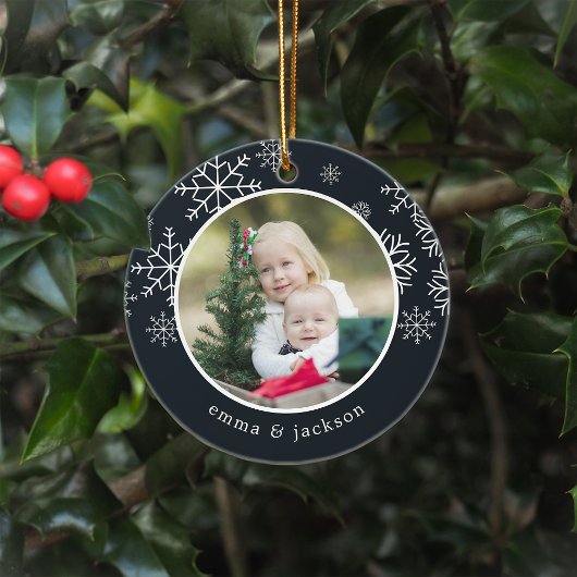 Snowflake Lijst | Foto Keramisch Ornament