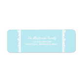 Snowflake Lijst Holiday Etiket (Voorkant)