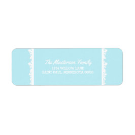 Snowflake Lijst Holiday Etiket