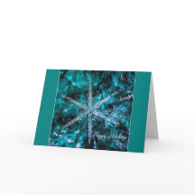 Snowflake Macro Prettige feestdagen Kaart