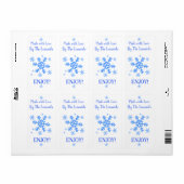 Snowflake MADE WITH LOVE Personalize NAME Etiket (Full Sheet)