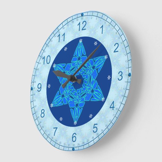 Snowflake Magen David Grote Klok (Hoek)