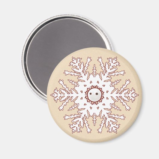 Snowflake Magneet (Voorkant / Achterkant)