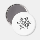 Snowflake Magneet (Voorkant / Achterkant)