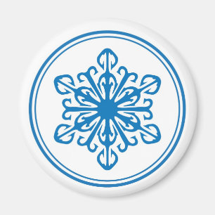 Snowflake Magnet - Blauw