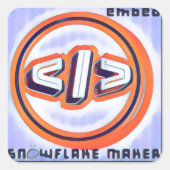 SNÖWFLAKE MAKER - EMbED - sticker (Voorkant)