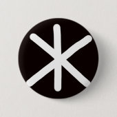 SNÖWFLAKE MAKER - FLAKE - 002 RONDE BUTTON 5,7 CM (Voorkant)