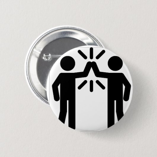 SNŐWFLAKE MAKER - SPEELTUIN BADGE RONDE BUTTON 5,7 CM (Voorkant /achterkant)