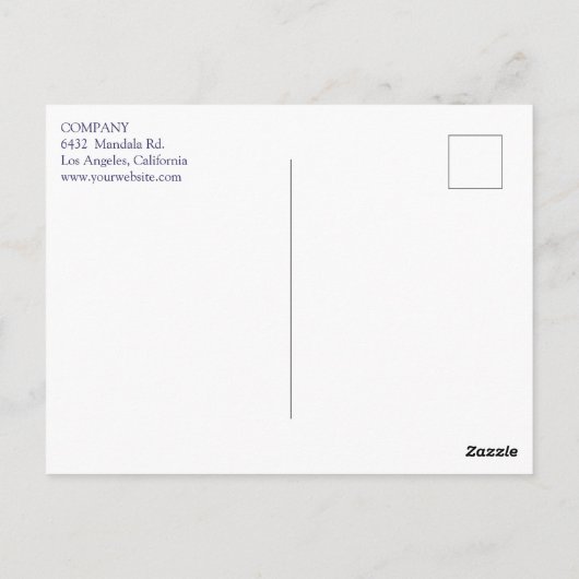 Snowflake Mandala Briefkaart (Achterkant)