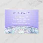 Snowflake Mandala Klantenkaartje (Achterkant)