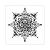 Snowflake Mandala Rubberstempel (Afrduk)
