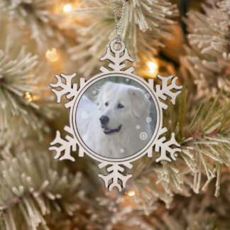 Snowflake Maremma Tin Sneeuwvlok Ornament