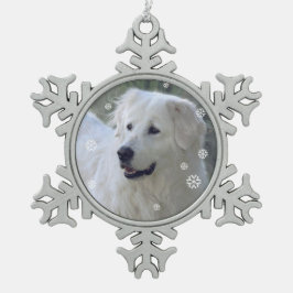 Snowflake Maremma Tin Sneeuwvlok Ornament