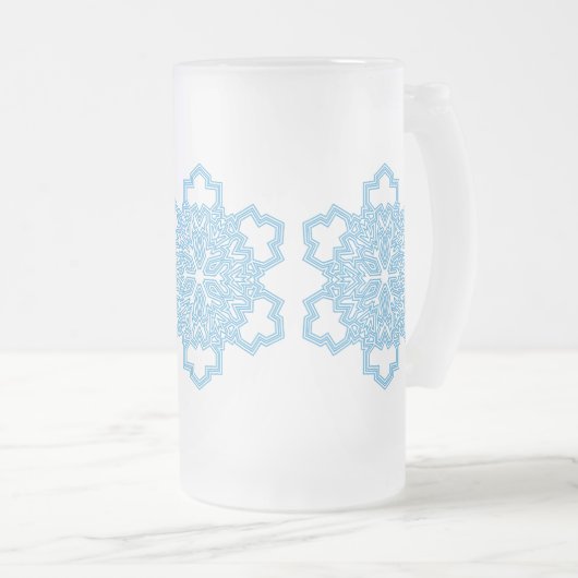 Snowflake Matglas Bierpul (Voorkant rechts)