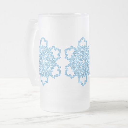 Snowflake Matglas Bierpul (Voorkant links)