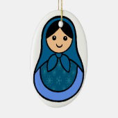 Snowflake Matryoshka Ornament (Rechts)