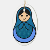 Snowflake Matryoshka Ornament (Links)