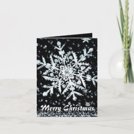 Snowflake Merry Christmas special Feestdagen Kaart