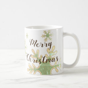 Snowflake Merry-kerstscript Koffiemok
