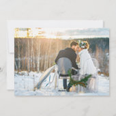 Snowflake Merry Kisses Warm Wishes 2 Foto Feestdagenkaart (Achterkant)