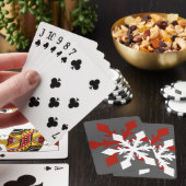 Snowflake met feestdagen pokerkaarten (Insitu)