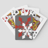 Snowflake met feestdagen pokerkaarten (Achterkant)