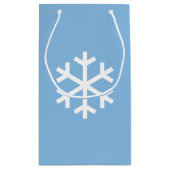 Snowflake met kerstblauwe cadeautas (Achterkant)