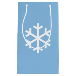 Snowflake met kerstblauwe cadeautas