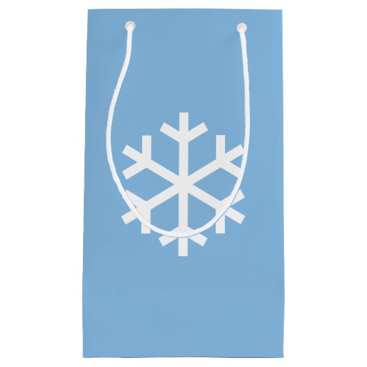 Snowflake met kerstblauwe cadeautas (Voorkant)