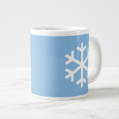 Snowflake met kerstcadeautjes blauwe koffie Mok (Voorkant rechts)
