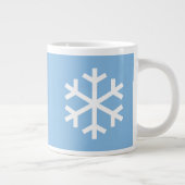 Snowflake met kerstcadeautjes blauwe koffie Mok (Rechts)