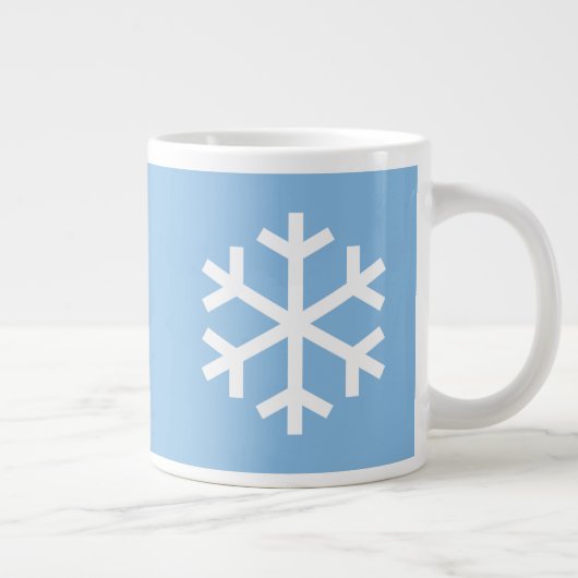 Snowflake met kerstcadeautjes blauwe koffie Mok (Rechts)