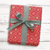 Snowflake met prettig kerstfeest cadeaupapier