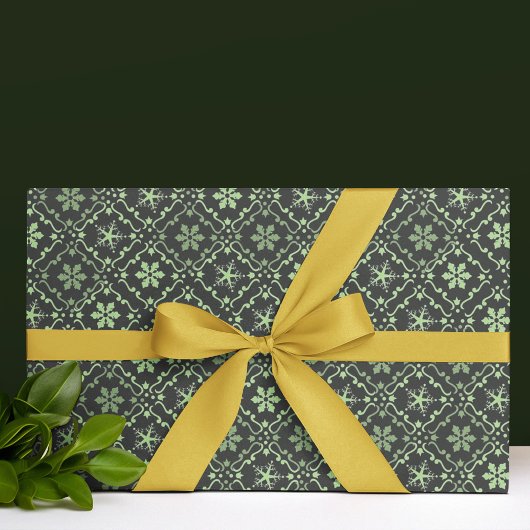 Snowflake met prettig kerstfeest cadeaupapier