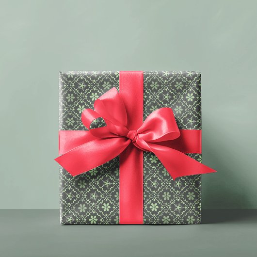 Snowflake met prettig kerstfeest cadeaupapier