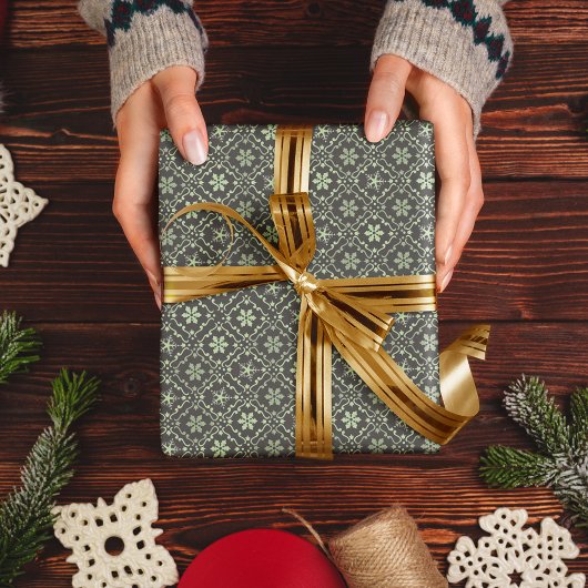 Snowflake met prettig kerstfeest inpakpapier vel