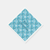 Snowflake met witte en waterige sneeuw servet (Hoek)