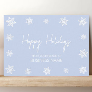 Snowflake Modern Corporate Holiday Kaart