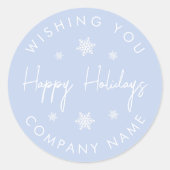 Snowflake Modern Holiday Sticker (Voorkant)