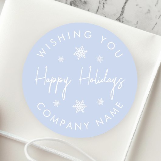 Snowflake Modern Holiday Sticker
