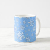 Snowflake mok blauw (Voorkant rechts)