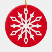 Snowflake nr. 6 keramisch ornament (Voorkant)