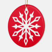 Snowflake nr. 6 keramisch ornament (Links)